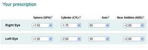 vision express view prescription